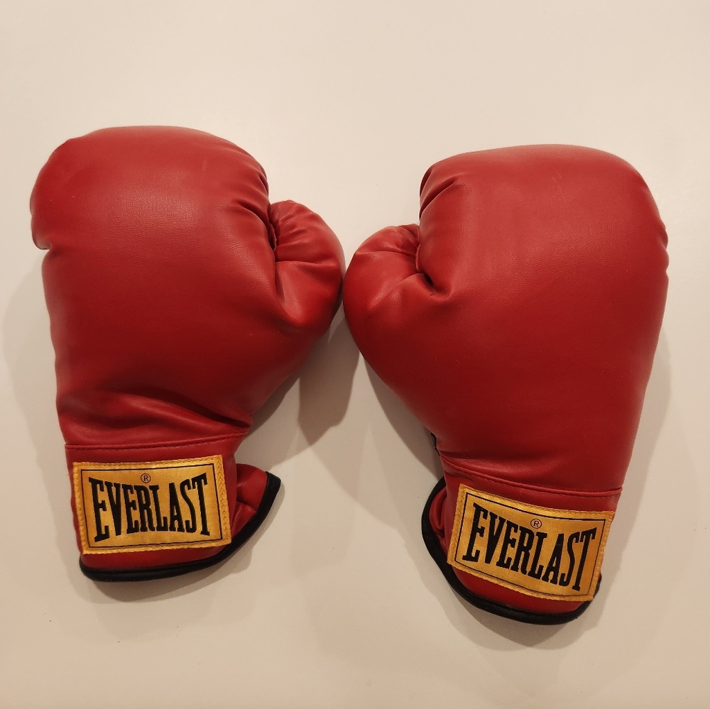 Everlast Red Boxing Gloves Size 9 Youth Or Petite Adult